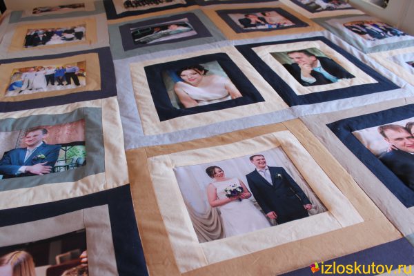 Покрывало / одеяло с фотографиями "С годовщиной" № 500