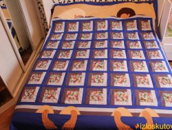 Лоскутное покрывало "Стрекозкина любовь" № 494